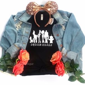 Toy Story Squad Goals | Black T-Shirt